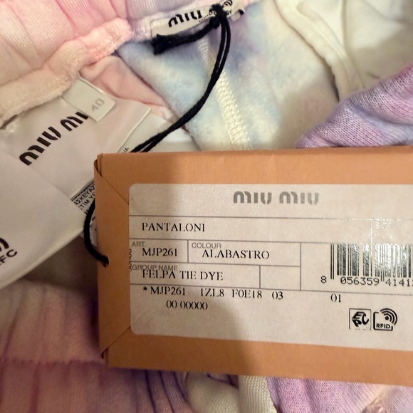 Miu Miu Pastel Tie-Dye Pants - Picture 6 of 7